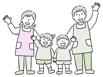 子供達のイラスト