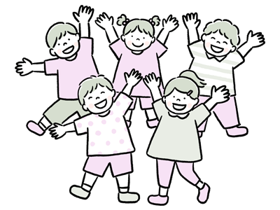 子供達のイラスト
